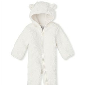 Unisex Baby Sherpa onesie (outerwear)